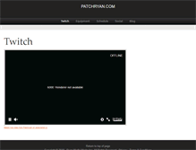 Tablet Screenshot of patchryan.com